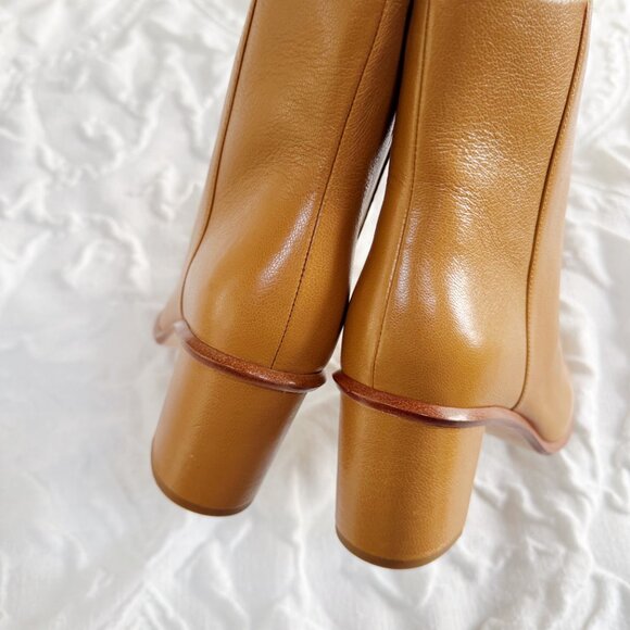 Tory Burch Brooke Stamped Heel Leather Bootie Size 7 New - Picture 8 of 9